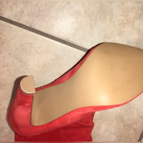 Steve Madden Red Suede leather boots 5.5 - Picture 3 of 5